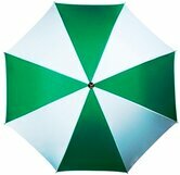   Paraplu  met bedrukking  groen/wit 
