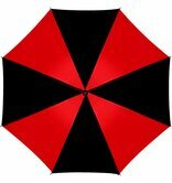 zwart/rode paraplu