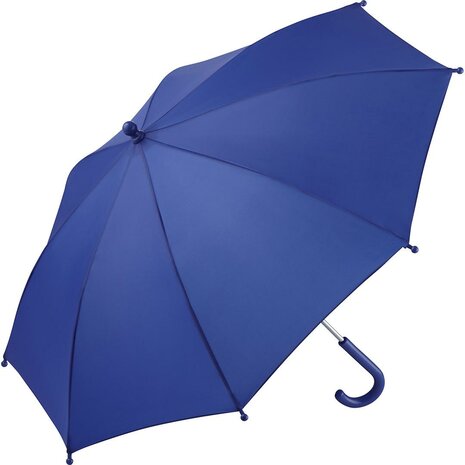 blauwe kinderparaplu met logo