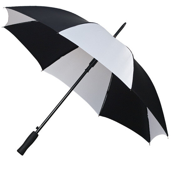 Meerkleurige paraplu zwart/ wit