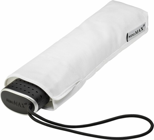 Opvouwbare platte paraplu Wit