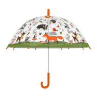 Kinderparaplu doorzichtig met bosdieren