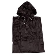 zwarte regenponcho