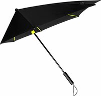 STORMaxi zwarte en geel aerodynamische stormparaplu