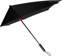 STORMaxi zwarte rood aerodynamische stormparaplu