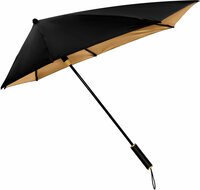 stormparaplu met goud-zwart 
