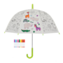 Kinderparaplu Jungle zelf inkleuren