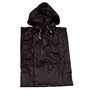 zwarte regenponcho