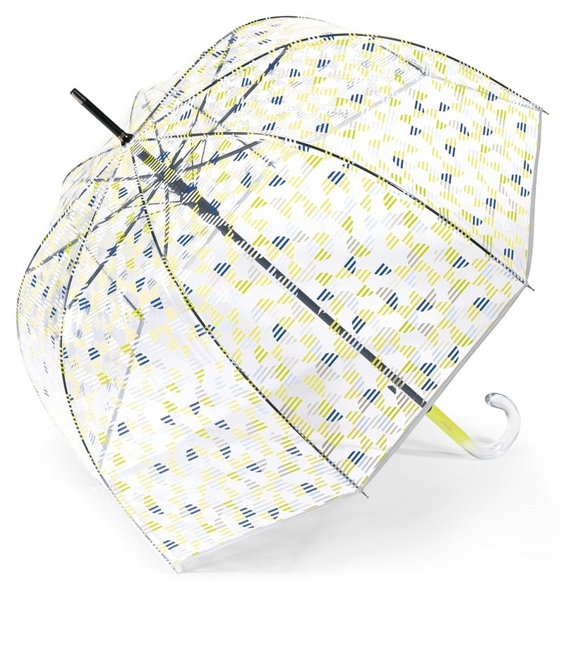 verhoging knijpen Gasvormig Esprit doorzichtige paraplu - geel
