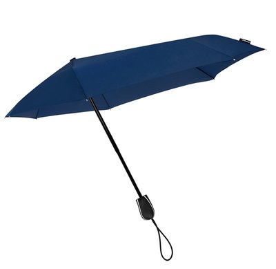 Stormini aerodynamische opvouwbare stormparaplu - donkerblauw