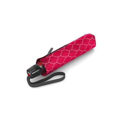 Knirps T200 rood met print medium duomatic 8458 uv bescherming