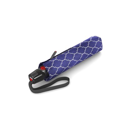 Knirps T200 blauw met print medium duomatic  8459 uv bescherming