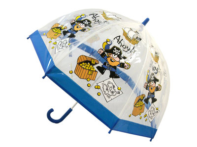 Bugzz doorzichtige kinderparaplu Piraat