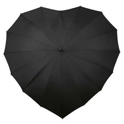 Hart paraplu zwart