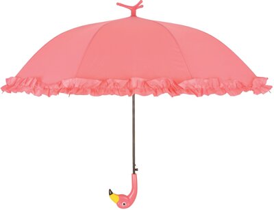 Flamingo paraplu met roesjes