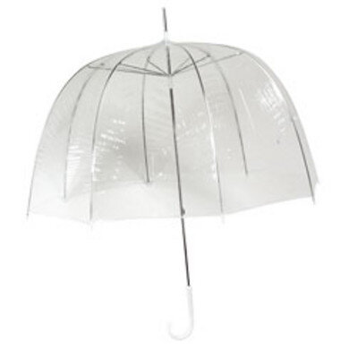 Doorzichtige paraplu met bedrukking
