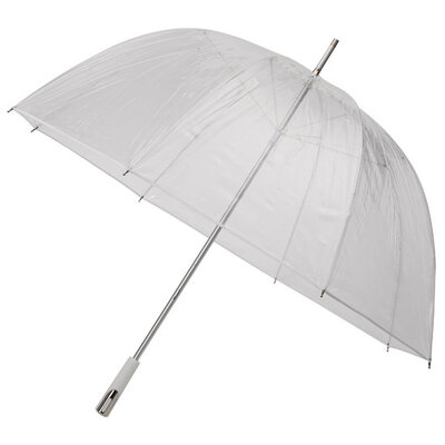Doorzichtige golfparaplu Wit