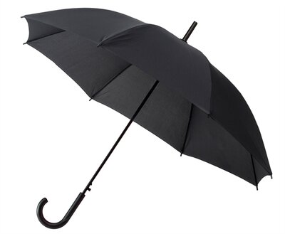 Golfparaplu met haak Zwart