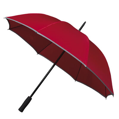 Golfparaplu met reflecterende rand - Rood