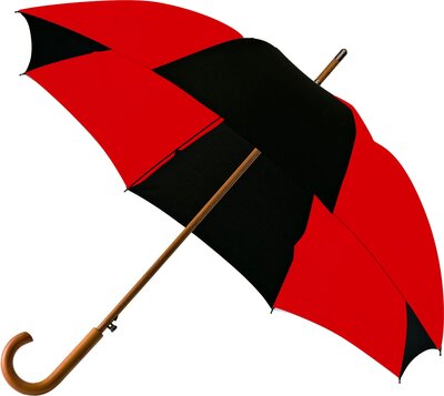 Falcone automatische windproof paraplu - rood-zwart